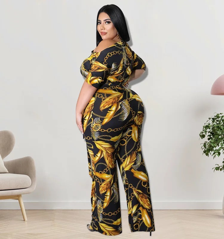Western Style Plus Size Jumpsuite