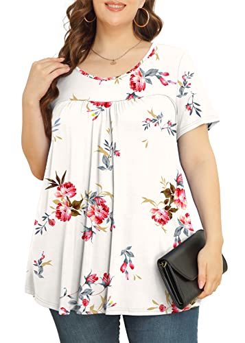 Women's Plus Size Short & Long Sleeve Tunic Tops