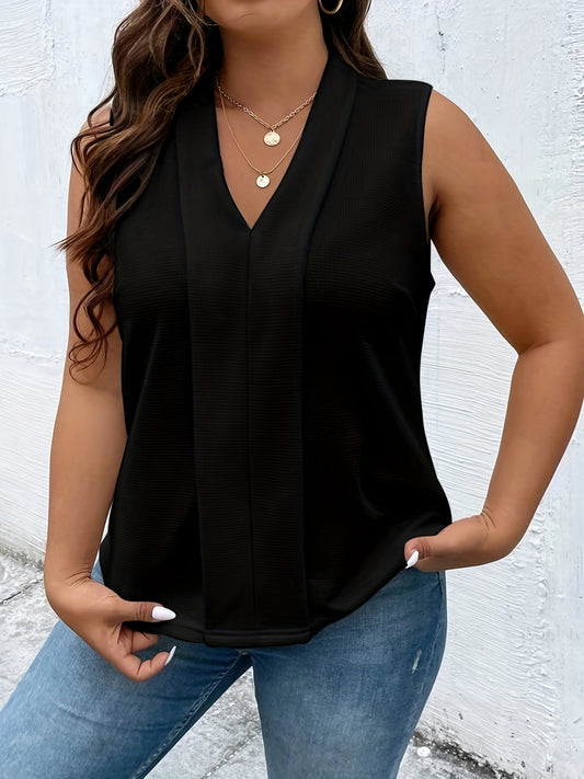 Women's Plus Casual Tank Top; Women's Shirt