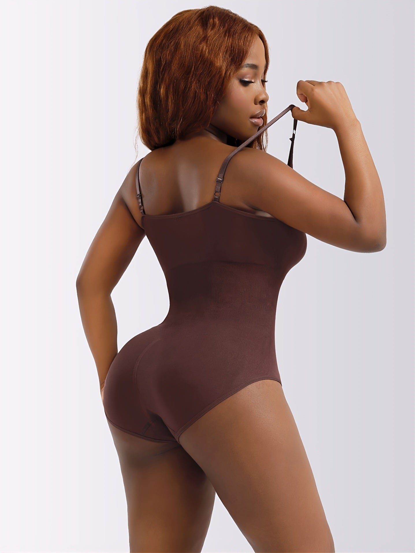 Plus Size Solid Seamless Cami Shapewear