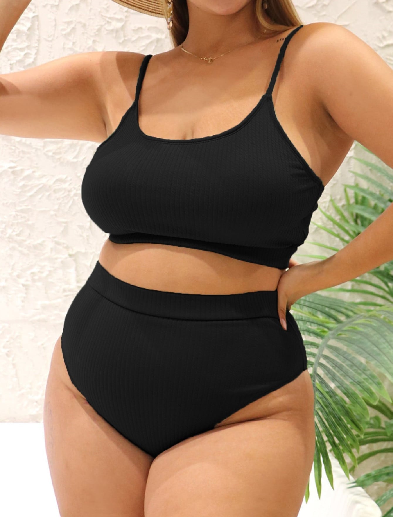 Sexy Plus Size Bikini Set Push Up Female Swimsuit Two Piece High Waist Brazilian Swim Bathing Suit Large Size Crop Top Swimwear