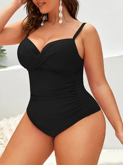 Women's Plus High Stretch Casual Swimsuit