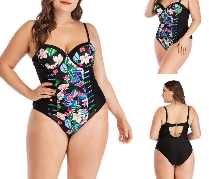 One Piece Swimsuits Plus Size Bathing Suits Bandeau Swimwear