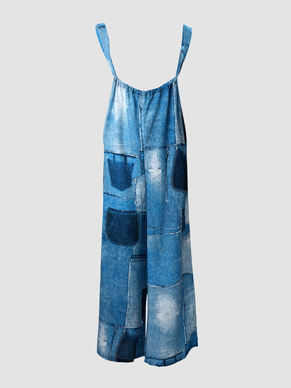Wide Leg Long Length Casual Jumpsuits
