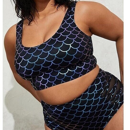 Geometric Skinny Backless Swimsuit Bikini