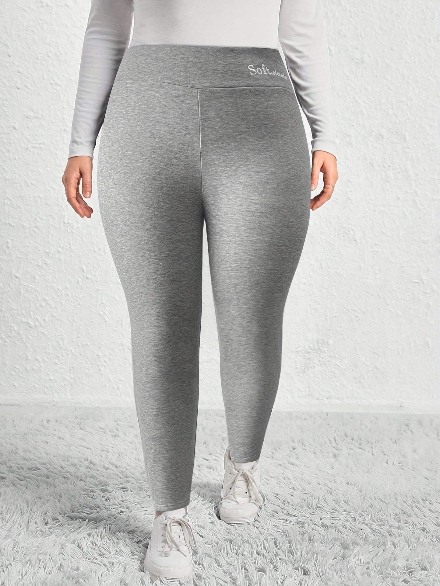 Women's Plus Size Casual Stretch Leggings