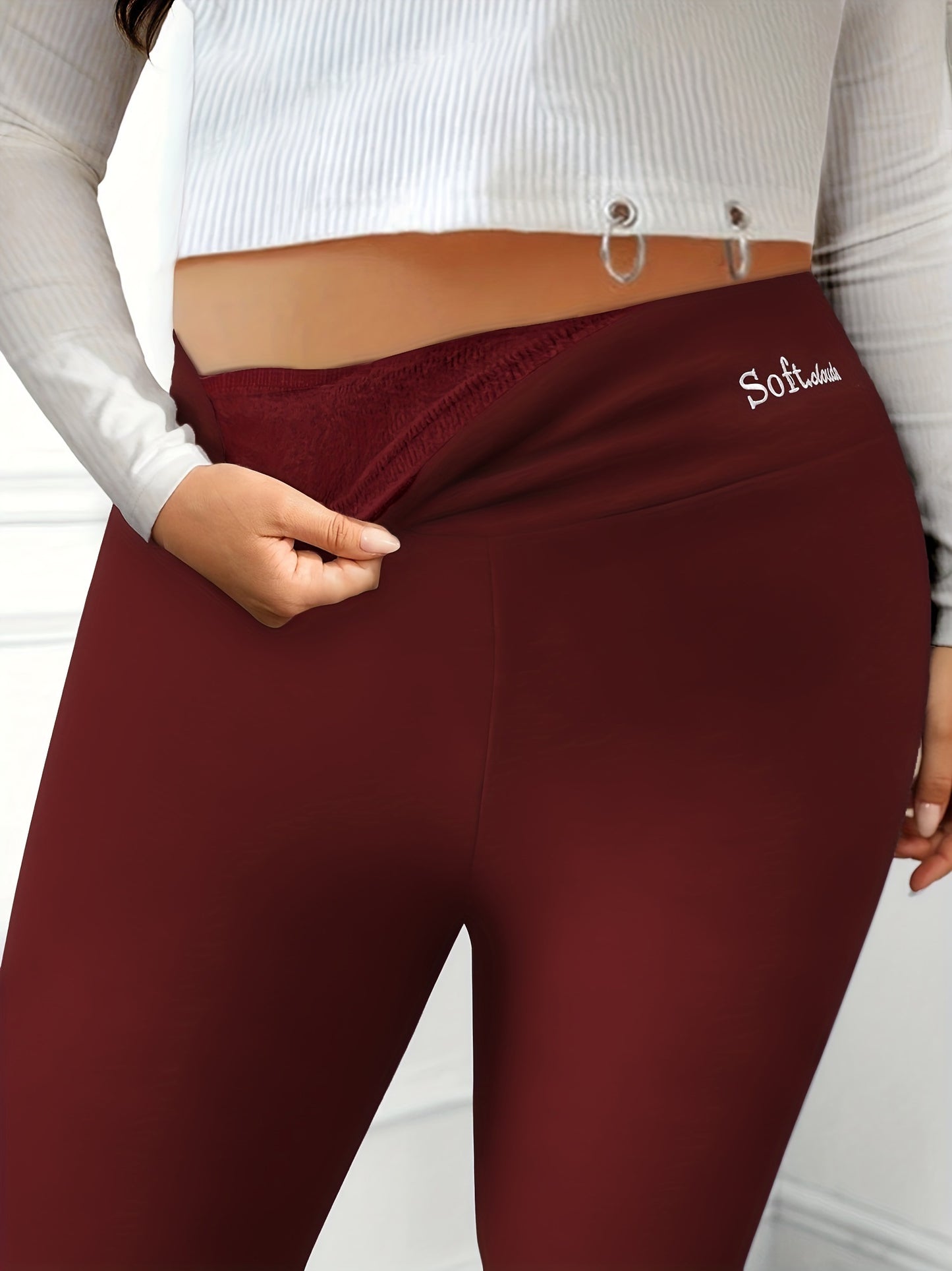 Women's Plus Size Casual Stretch Leggings