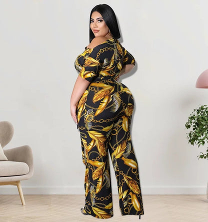Western Style Plus Size Jumpsuite