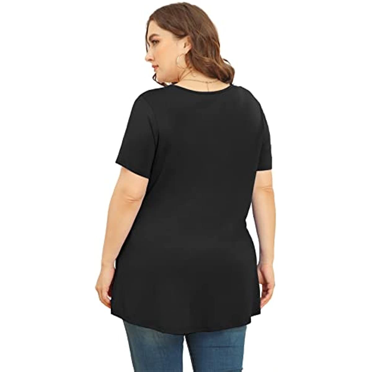 Women's Plus Size Short & Long Sleeve Tunic Tops