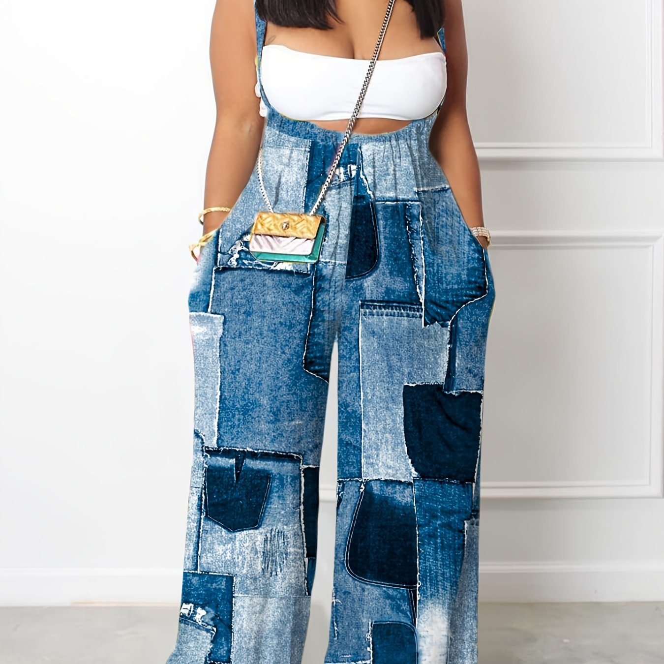Wide Leg Long Length Casual Jumpsuits