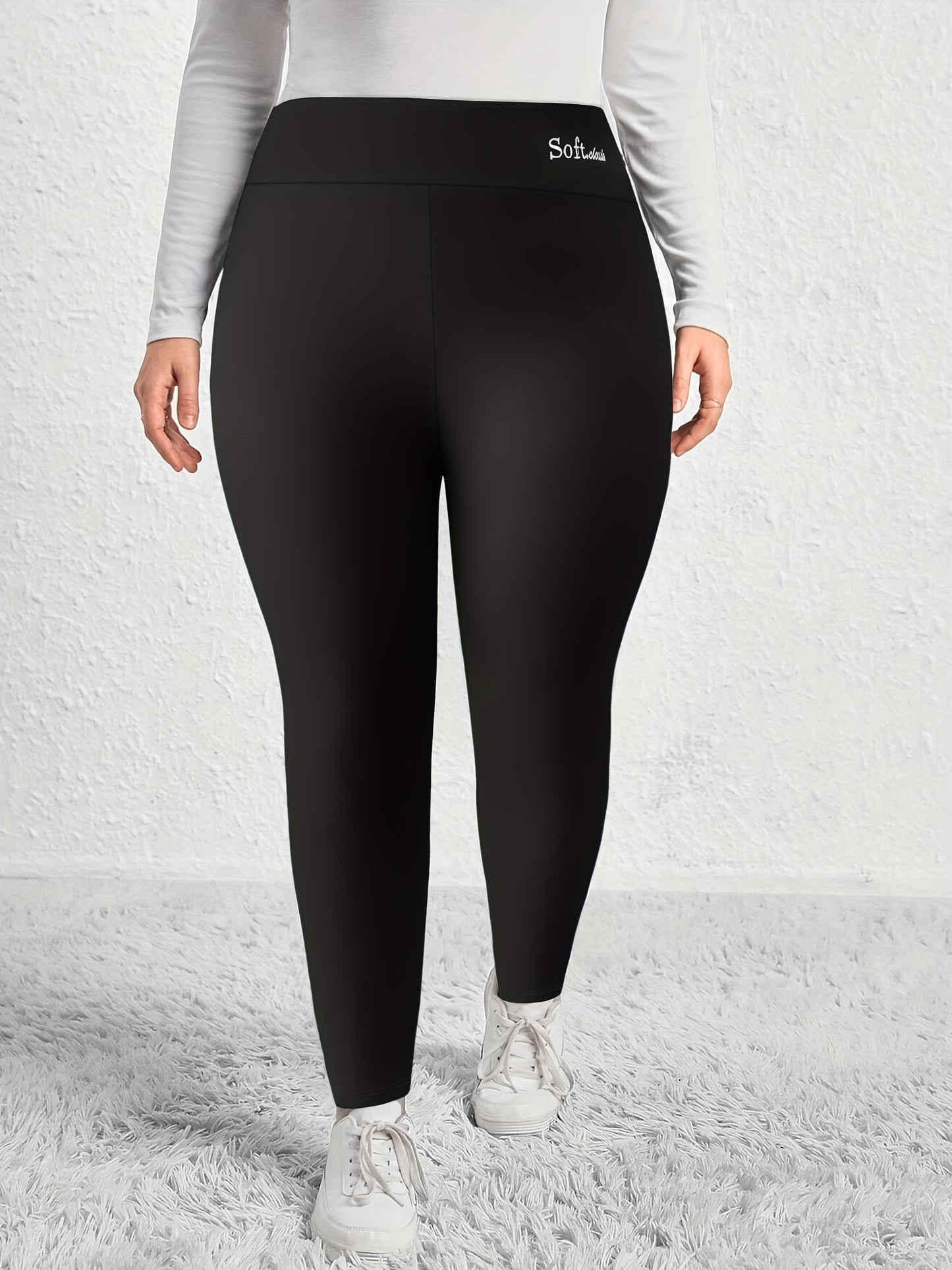 Women's Plus Size Casual Stretch Leggings