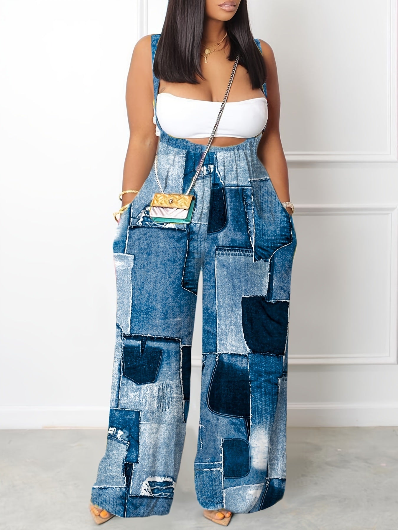 Wide Leg Long Length Casual Jumpsuits