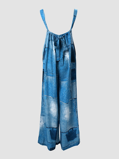 Wide Leg Long Length Casual Jumpsuits