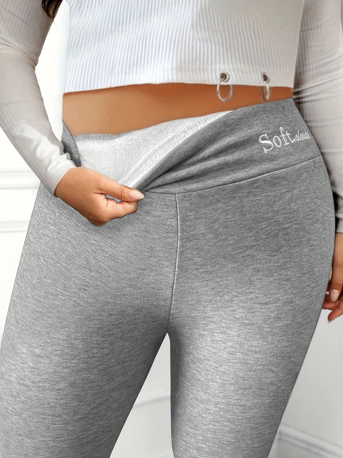 Women's Plus Size Casual Stretch Leggings